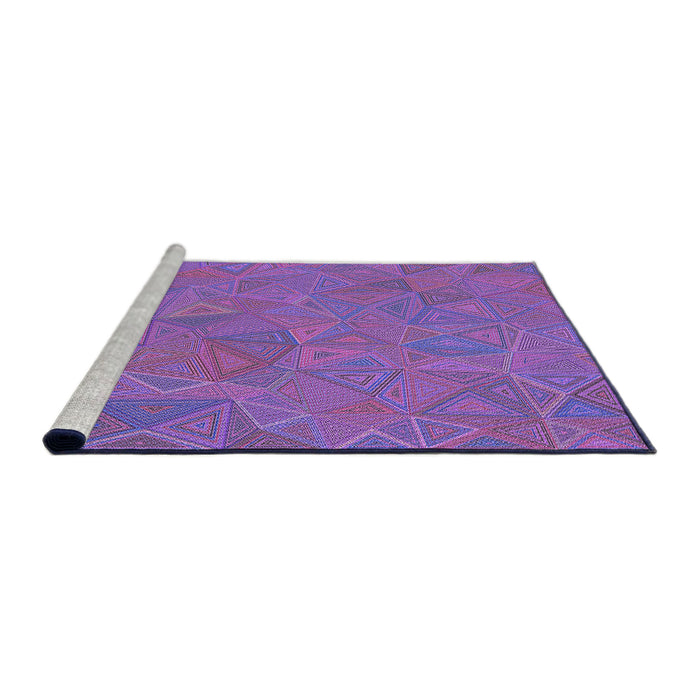 Sideview of Machine Washable Transitional Purple Rug, wshpat3811pur