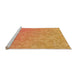 Sideview of Machine Washable Transitional Orange Red Orange Rug, wshpat3813org