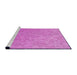 Sideview of Machine Washable Transitional Violet Purple Rug, wshpat3813pur