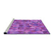 Sideview of Machine Washable Transitional Purple Rug, wshpat3816pur