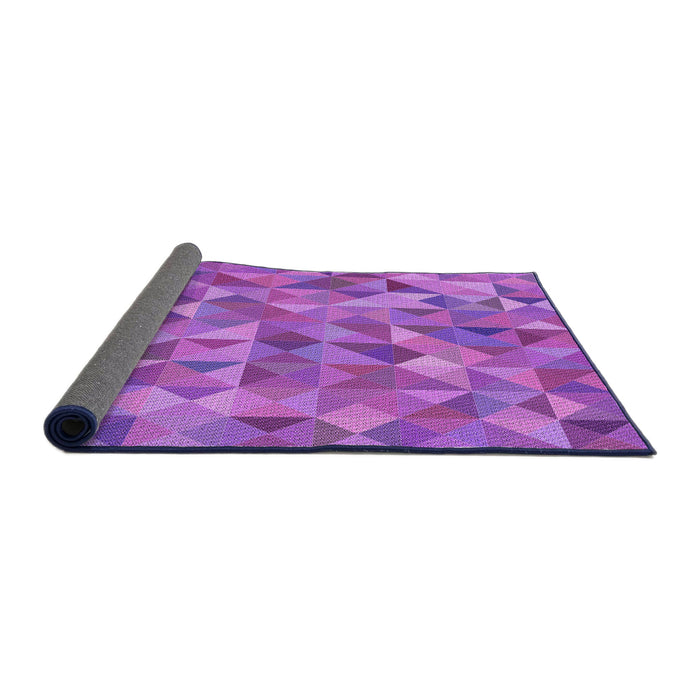 Thickness of Patterned Purple Rug, pat3816pur