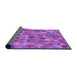 Thickness of Patterned Purple Rug, pat3816pur