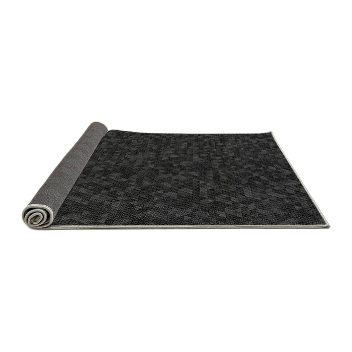 Thickness of Patterned Midnight Gray Rug, pat3817gry