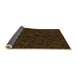 Thickness of Patterned Dark Bronze Brown Rug, pat3817org