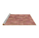 Sideview of Machine Washable Transitional Orange Rug, wshpat3818brn