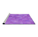 Sideview of Machine Washable Transitional Purple Rug, wshpat3818pur