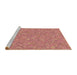 Sideview of Machine Washable Transitional Orange Rug, wshpat3820brn