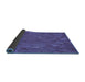 Thickness of Patterned Amethyst Purple Rug, pat3823blu