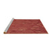 Sideview of Machine Washable Transitional Bright Orange Rug, wshpat3823brn