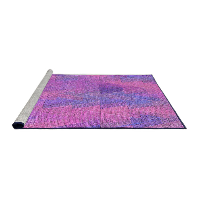 Sideview of Machine Washable Transitional Purple Rug, wshpat3824pur