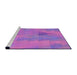 Sideview of Machine Washable Transitional Purple Rug, wshpat3824pur