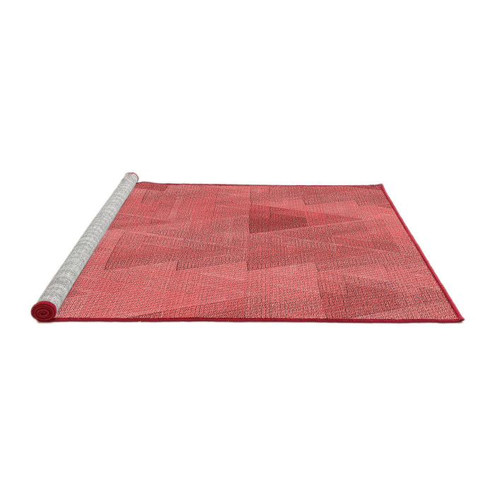 Sideview of Machine Washable Transitional Red Rug, wshpat3824rd