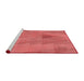 Sideview of Machine Washable Transitional Red Rug, wshpat3824rd