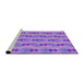 Sideview of Machine Washable Transitional Purple Mimosa Purple Rug, wshpat3825pur