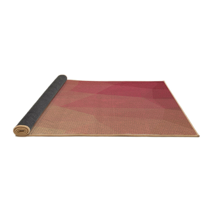 Thickness of Patterned Fire Red Rug, pat3827brn