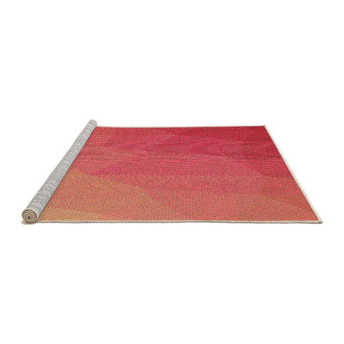Sideview of Machine Washable Transitional Red Rug, wshpat3827org