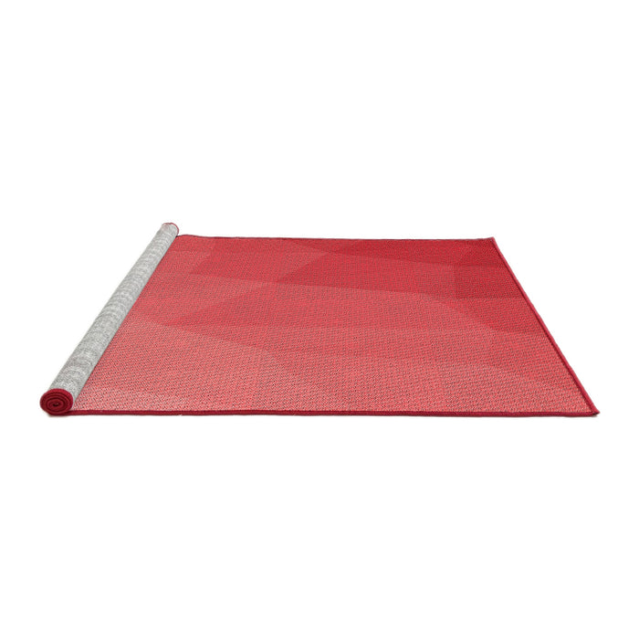 Sideview of Machine Washable Transitional Red Rug, wshpat3827rd
