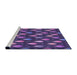 Sideview of Machine Washable Transitional Medium Purple Rug, wshpat3828pur