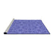 Sideview of Machine Washable Transitional Purple Mimosa Purple Rug, wshpat3829pur