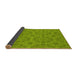 Thickness of Patterned Pistachio Green Rug, pat3829yw