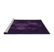 Sideview of Machine Washable Transitional Purple Rug, wshpat383pur