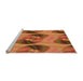 Sideview of Machine Washable Transitional Red Rug, wshpat3830org