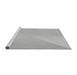 Sideview of Machine Washable Transitional Platinum Silver Gray Rug, wshpat3831gry