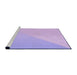 Sideview of Machine Washable Transitional Purple Mimosa Purple Rug, wshpat3831pur