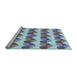 Sideview of Machine Washable Transitional Purple Rug, wshpat3832lblu