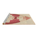 Sideview of Machine Washable Transitional Golden Blonde Gold Rug, wshpat3833brn