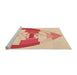 Sideview of Machine Washable Transitional Bright Orange Rug, wshpat3833org