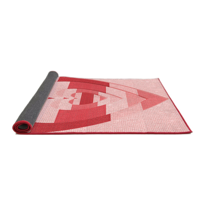 Thickness of Patterned Pink Rug, pat3833rd