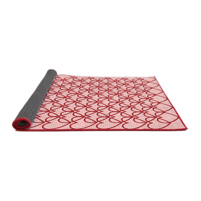 Thickness of Patterned Red Rug, pat3834rd
