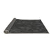 Thickness of Patterned Charcoal Black Rug, pat3836gry