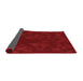 Thickness of Patterned Crimson Red Rug, pat3836rd