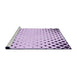 Sideview of Machine Washable Transitional Lilac Purple Rug, wshpat3837pur