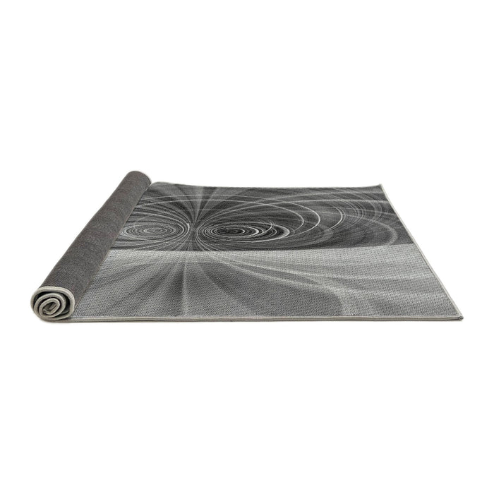 Thickness of Patterned Gray Rug, pat384gry