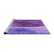 Sideview of Machine Washable Transitional Purple Rug, wshpat384pur