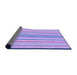 Thickness of Patterned Purple Rug, pat3840pur