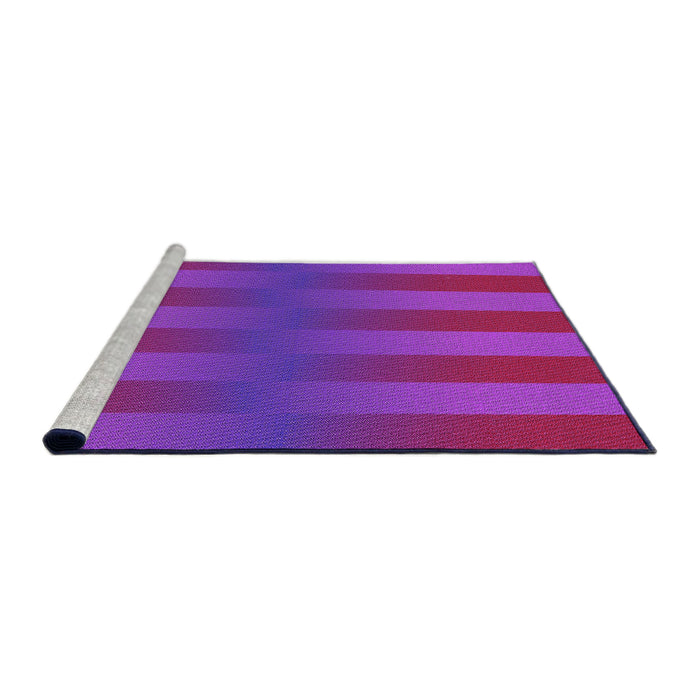 Sideview of Machine Washable Transitional Deep Pink Rug, wshpat3841pur