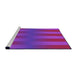 Sideview of Machine Washable Transitional Deep Pink Rug, wshpat3841pur