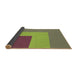 Thickness of Patterned Green Rug, pat3842brn