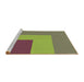 Sideview of Machine Washable Transitional Green Rug, wshpat3842brn