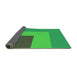 Thickness of Patterned Neon Green Rug, pat3842grn