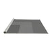 Sideview of Machine Washable Transitional Ash Gray Rug, wshpat3842gry