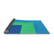 Thickness of Patterned Neon Blue Rug, pat3842lblu