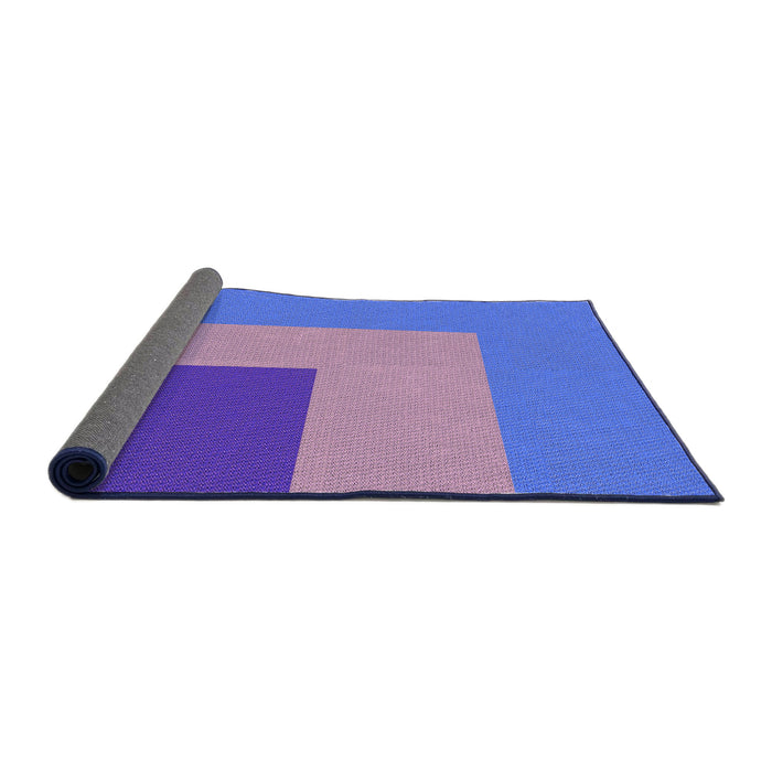 Thickness of Patterned Purple Mimosa Purple Rug, pat3842pur