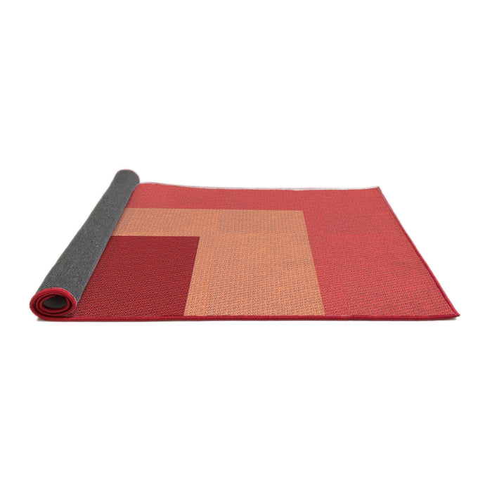 Thickness of Patterned Red Rug, pat3842rd