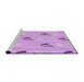 Sideview of Machine Washable Transitional Purple Rug, wshpat3843pur