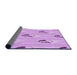 Thickness of Patterned Purple Rug, pat3843pur